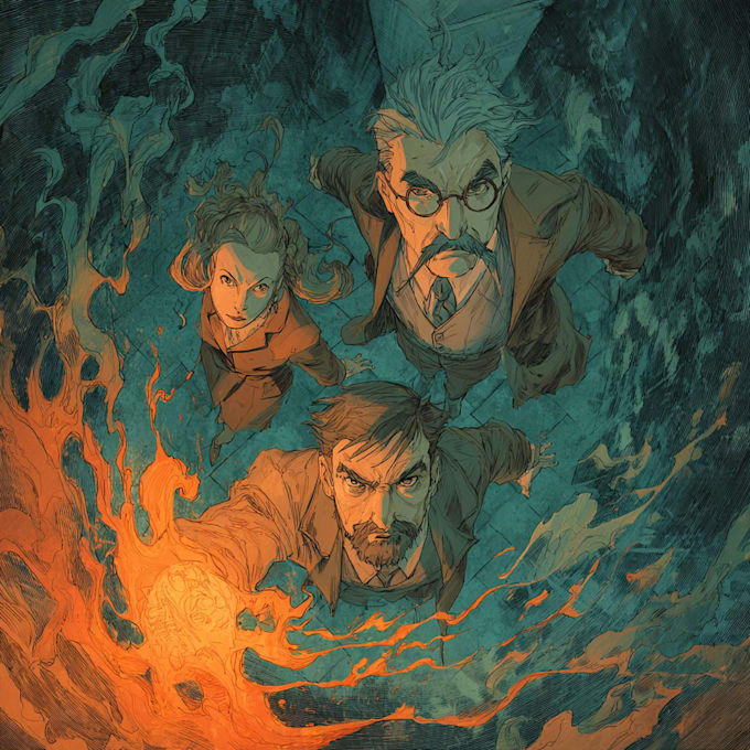 comic book illustration with comic book illustrator