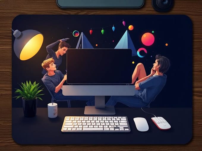 create designs for laptop sleeves, and mouse pads