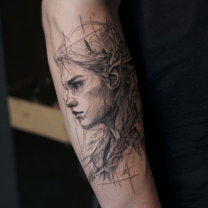 design a modern and minimalist tattoo design