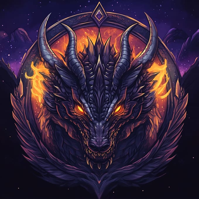 make detailed fantasy logo