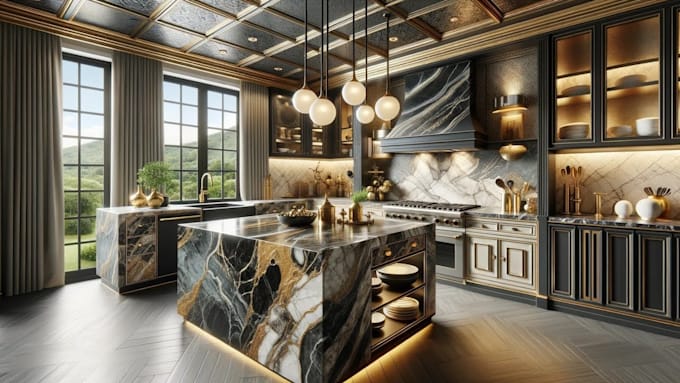do 3d rendering architecture, bathroom, kitchen, living room 3d interior design