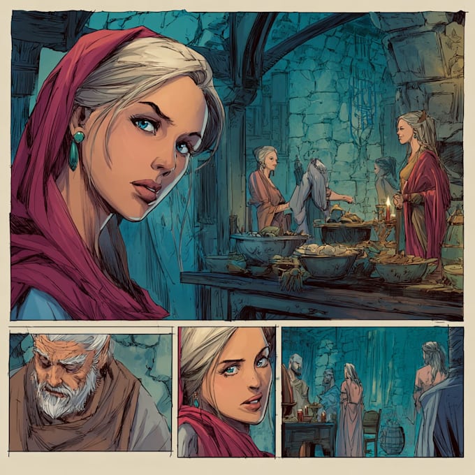 draw graphic novel comic book page