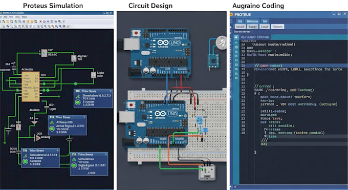 Réaliser des projets arduino, conception de circuits et simulation proteus