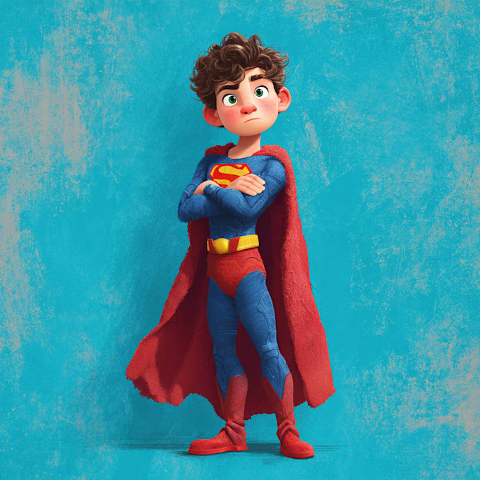 illustrate a superhero comic cover art