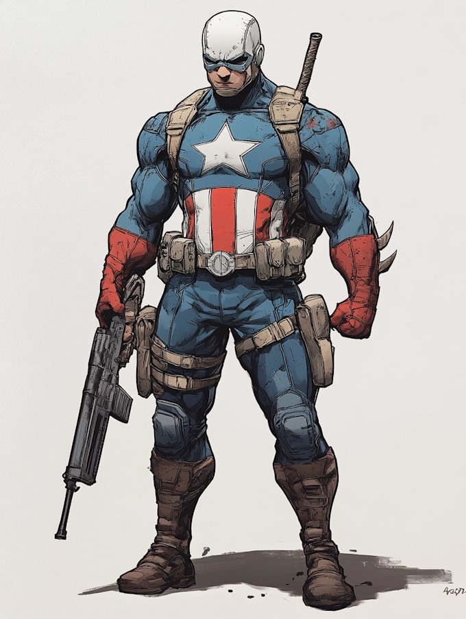 superhero character for comics