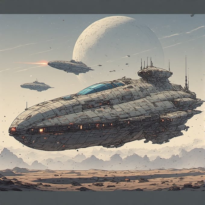 design futuristic sci fi spaceships and spacecraft art