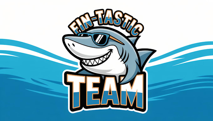 do shark mascot logo in 2 days