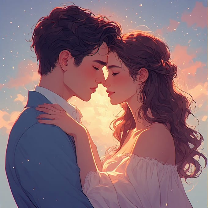 design couple portrait illustration