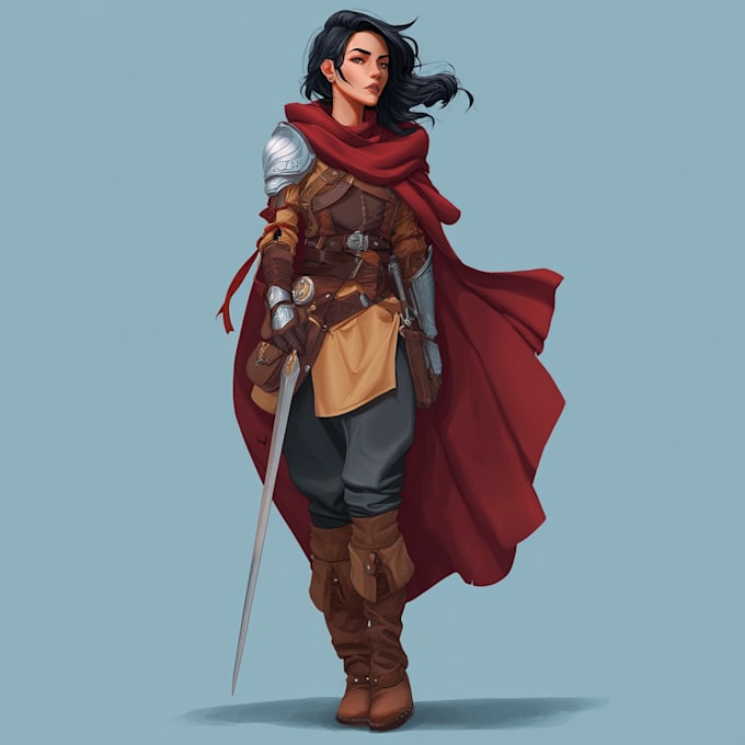 Draw your dnd character art illustration by Wesamaneh | Fiverr