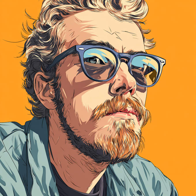 do vector portrait or cartoon portrait