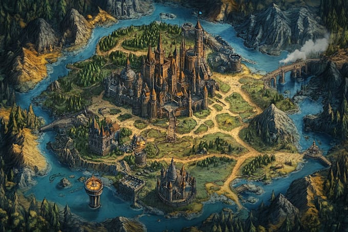 draw a custom map for fantasy
