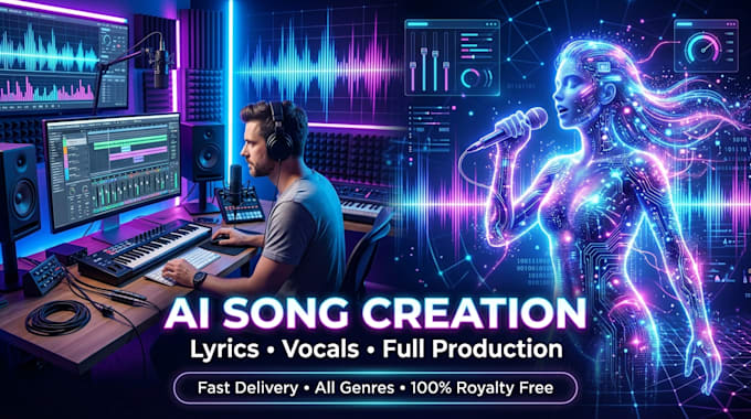 create a custom ai song royalty free
