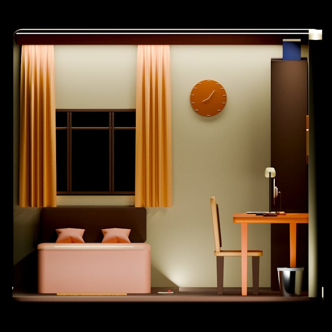 make isometric room models of your interior and for games