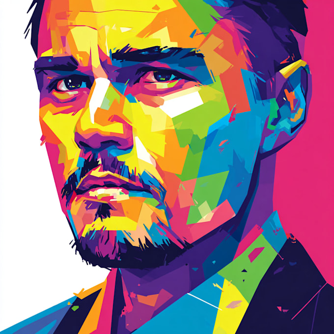 do digital handrawn wpap pop art