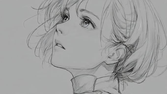 draw rough sketch anime style