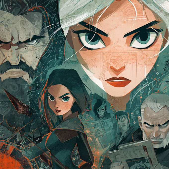 draw comic book illustration as a comic book illustrator