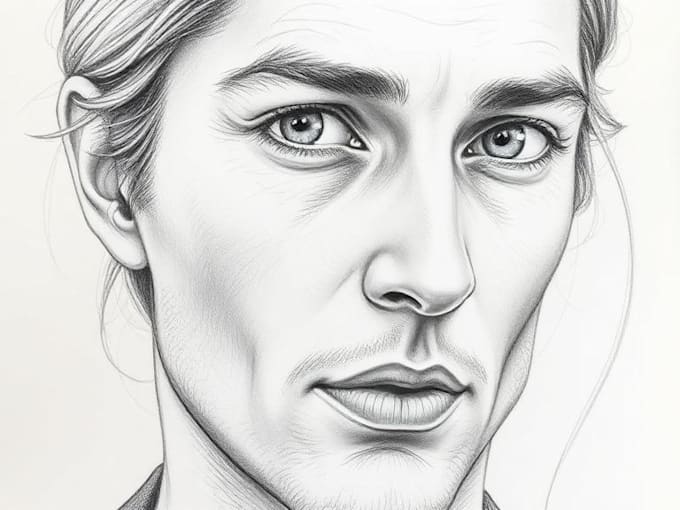 illustrate a marvelous pencil or charcoal portrait drawings
