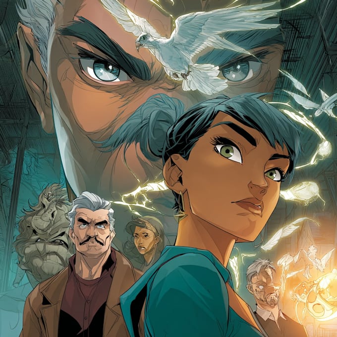 digitally color your comic book cover