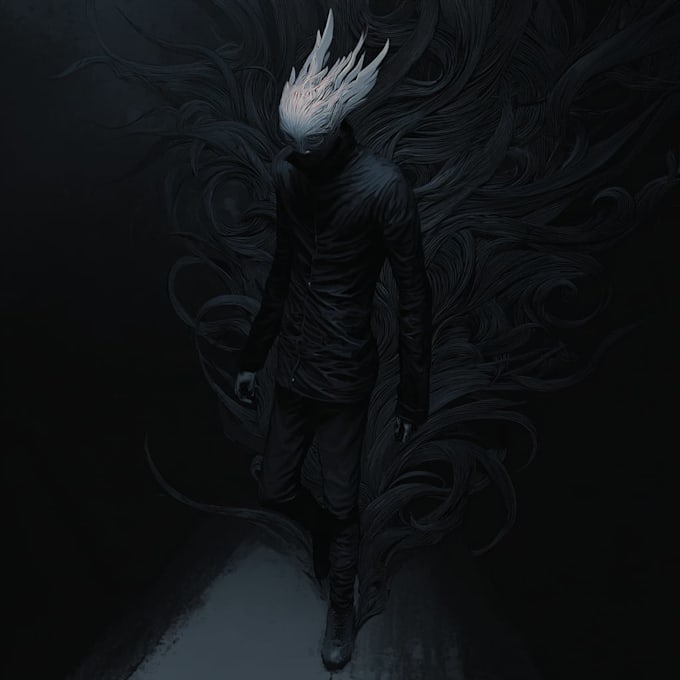 draw dark art illustration