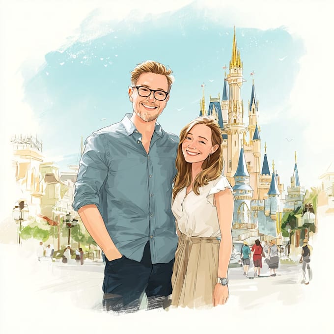 design a disney family portrait