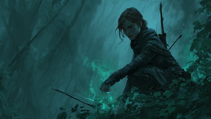 illustrate a dark fantasy character