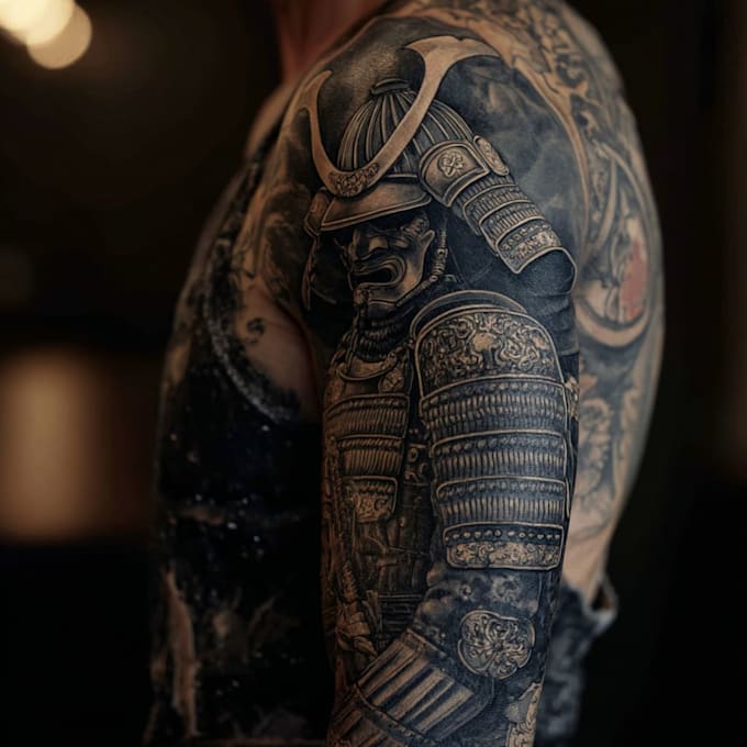 make a japanese tattoo art for unique ink
