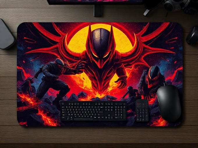 create unique mousepad, deskmat, and gaming merch designs