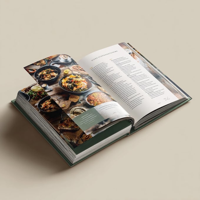create professional cookbook cover design