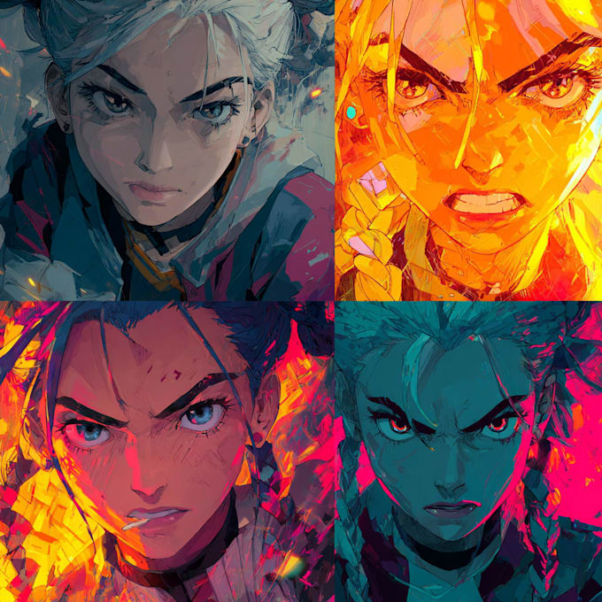 do anime character art