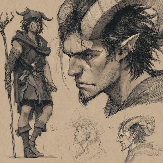 paint illustration dnd character art