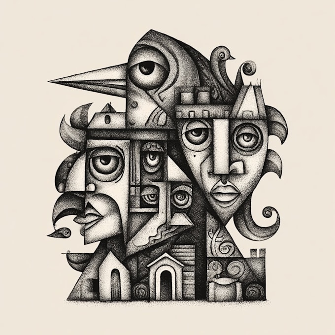 create doodle art illustrations for anything