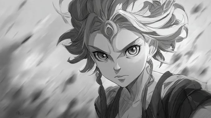 draw an anime sketch for you