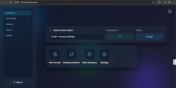 develop a pos and inventory system for your business