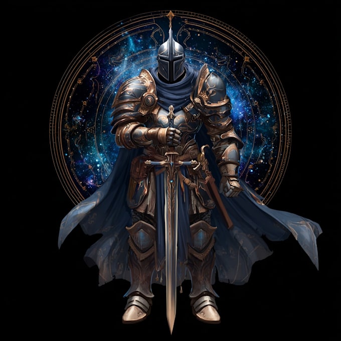 design an animated fantasy, rpg, mmorpg, sci fi game logo