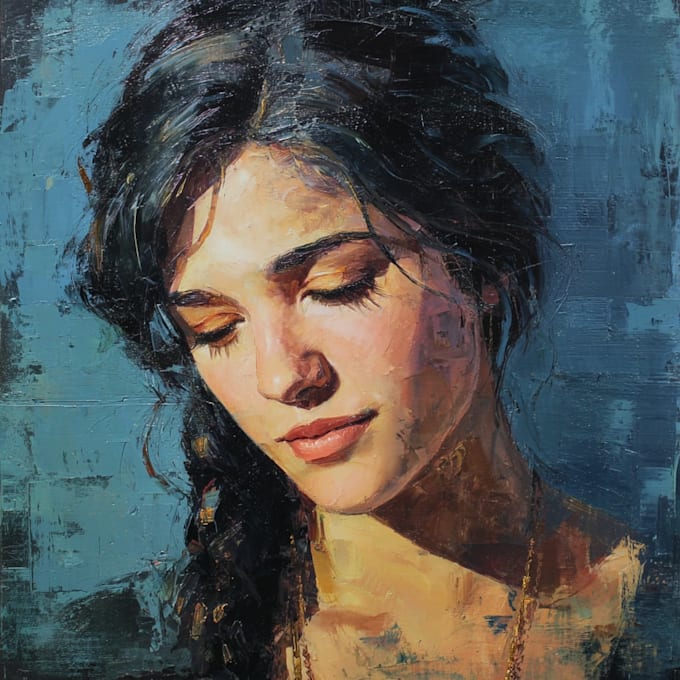 paint a real oil portrait for you