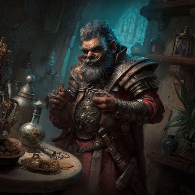 create character illustrations for your fantasy card game