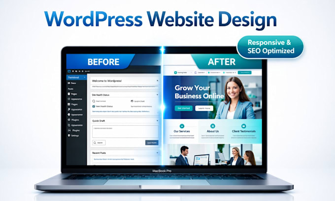 Design a modern wordpress website for your business by Timtheaiguy | Fiverr