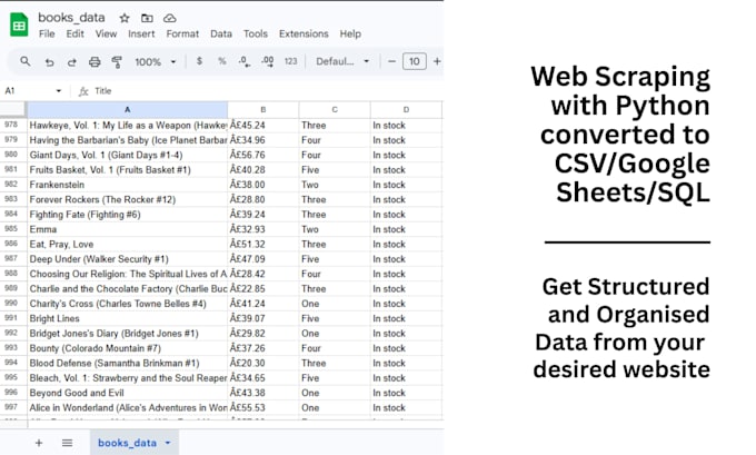 do web scraping, data mining and crawling with python