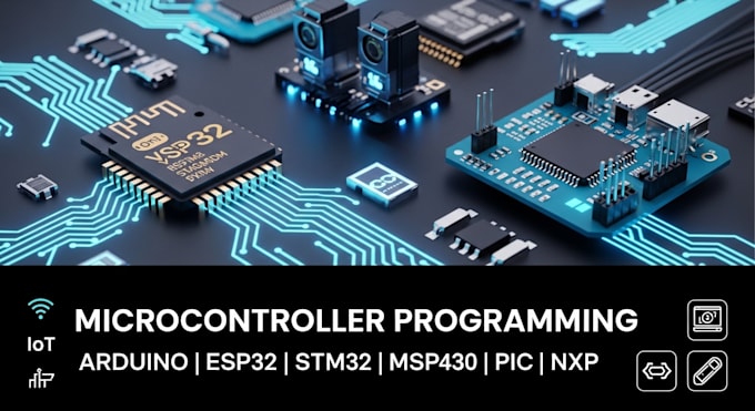 program msp430, arduino, esp32, stm32, pic, and nxp microcontrollers