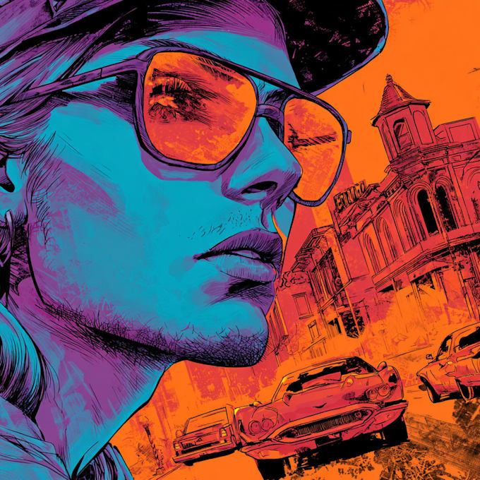 illustrate graphic novel, comic book design