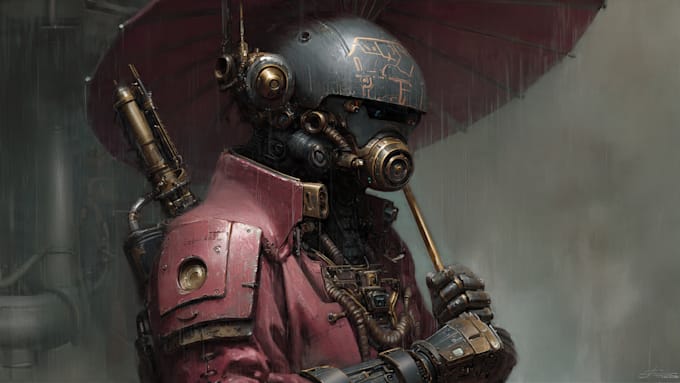 design stunning sci fi portrait art