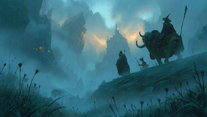 draw a fantasy illustration for you