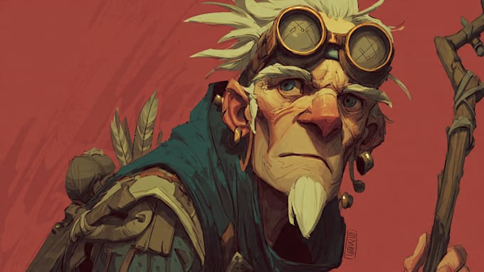 fantasy dnd character illustration
