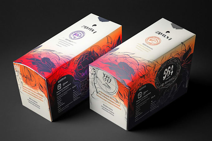 create modern packaging illustration design