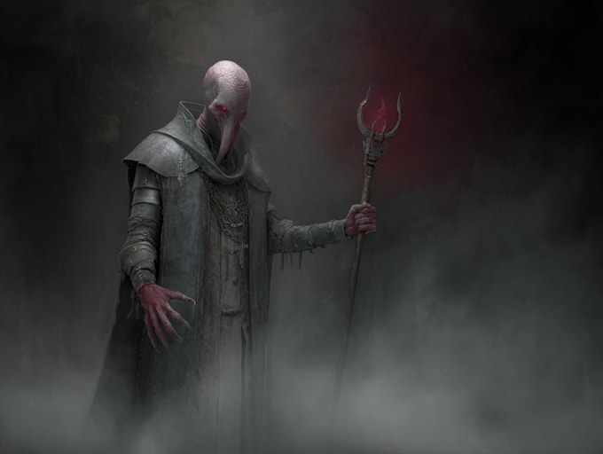 draw terrifying horror characters with a fantasy twist