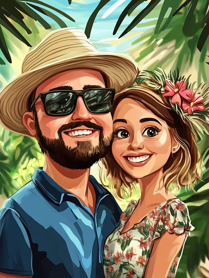 draw your couple caricature
