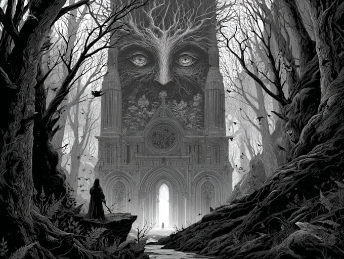 draw creepy and stylized horror characters
