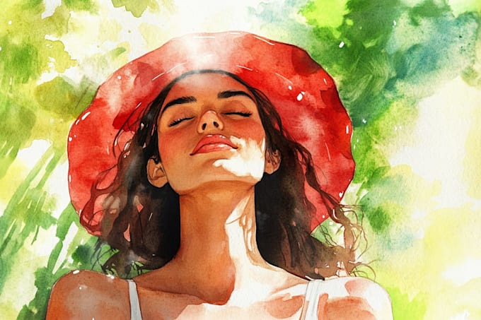 do a watercolor illustration
