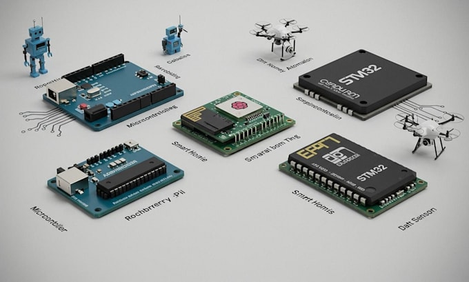 program ti c2000, stm32, esp8266, arduino microcontroller