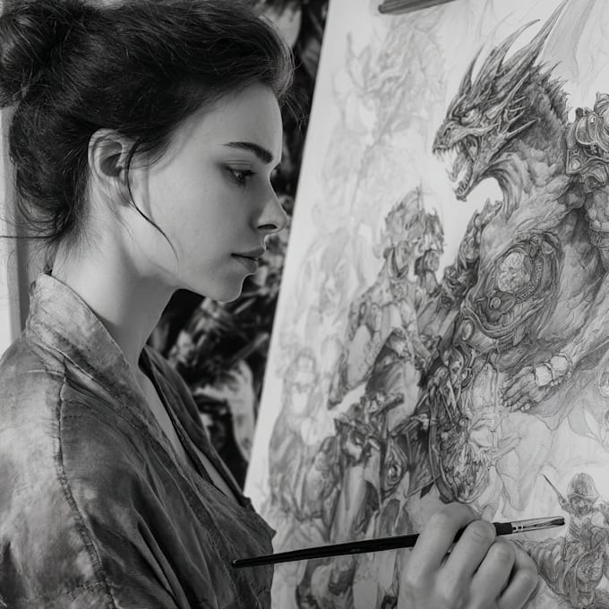 draw your fantasy character illustration
